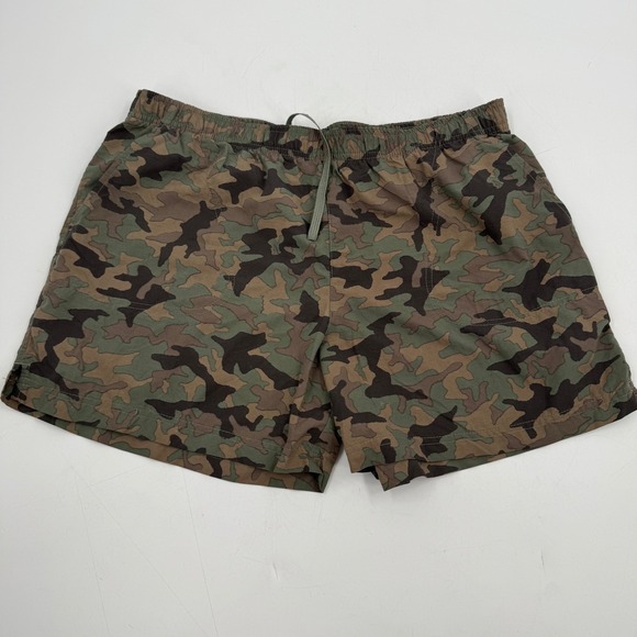 Columbia Camo Shorts Womens Large Drawstring Elastic Waist Casual Activewear - Picture 1 of 8